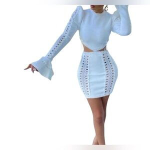 Banjul. White Cutout Dress